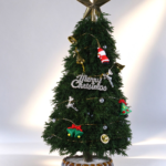 Green Juniper Christmas Tree
