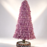 Purple Bunny Tails Christmas Tree