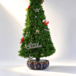 Green Statice Christmas Tree